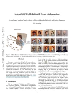 Instruct-NeRF2NeRF: Editing 3D Scenes with Instructions