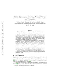 PACO: Provocation Involving Action, Culture, and Oppression