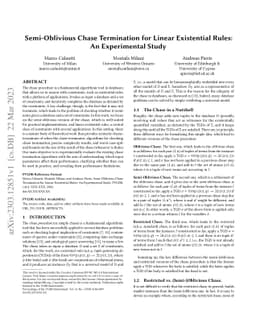 Semi-Oblivious Chase Termination for Linear Existential Rules: An
  Experimental Study