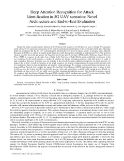 Deep Attention Recognition for Attack Identification in 5G UAV
  scenarios: Novel Architecture and End-to-End Evaluation