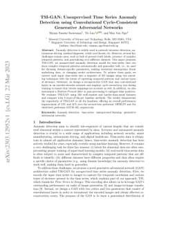 TSI-GAN: Unsupervised Time Series Anomaly Detection using Convolutional
  Cycle-Consistent Generative Adversarial Networks