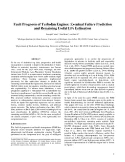 Fault Prognosis of Turbofan Engines: Eventual Failure Prediction and
  Remaining Useful Life Estimation