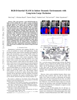 RGB-D-Inertial SLAM in Indoor Dynamic Environments with Long-term Large
  Occlusion