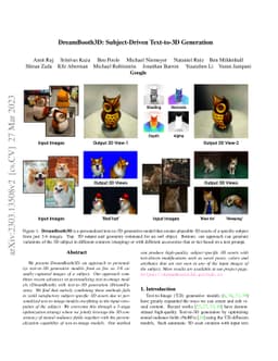 DreamBooth3D: Subject-Driven Text-to-3D Generation