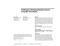 Challenges in Designing Racially Inclusive Language Technologies