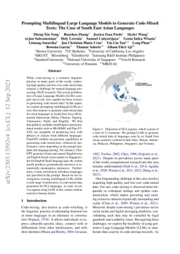 Prompting Multilingual Large Language Models to Generate Code-Mixed
  Texts: The Case of South East Asian Languages
