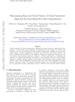 Harmonizing Base and Novel Classes: A Class-Contrastive Approach for
  Generalized Few-Shot Segmentation