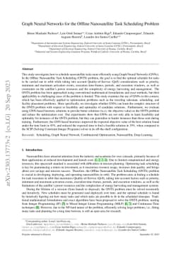 Graph Neural Networks for the Offline Nanosatellite Task Scheduling Problem