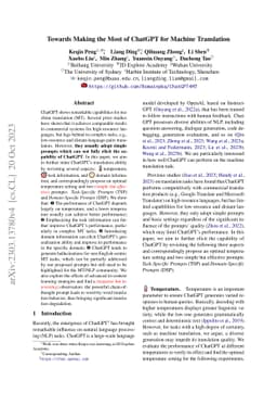 Towards Making the Most of ChatGPT for Machine Translation