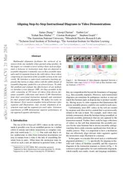 Aligning Step-by-Step Instructional Diagrams to Video Demonstrations