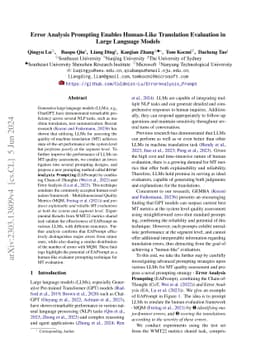 Error Analysis Prompting Enables Human-Like Translation Evaluation in
  Large Language Models