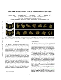HandNeRF: Neural Radiance Fields for Animatable Interacting Hands