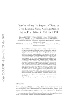 Benchmarking the Impact of Noise on Deep Learning-based Classification
  of Atrial Fibrillation in 12-Lead ECG