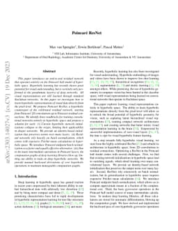 Poincaré ResNet