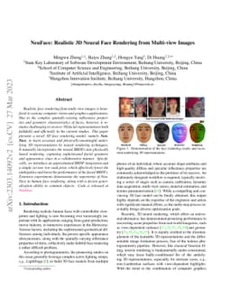 NeuFace: Realistic 3D Neural Face Rendering from Multi-view Images