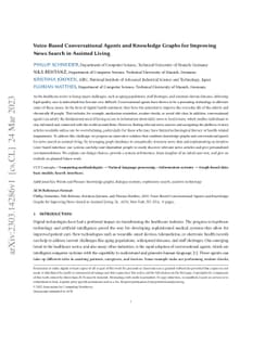 Voice-Based Conversational Agents and Knowledge Graphs for Improving
  News Search in Assisted Living