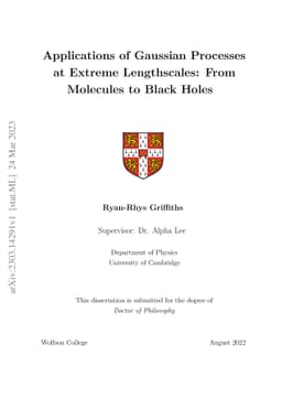 Applications of Gaussian Processes at Extreme Lengthscales: From
  Molecules to Black Holes