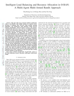 Intelligent Load Balancing and Resource Allocation in O-RAN: A
  Multi-Agent Multi-Armed Bandit Approach