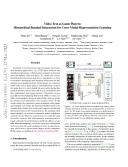 Video-Text as Game Players: Hierarchical Banzhaf Interaction for
  Cross-Modal Representation Learning