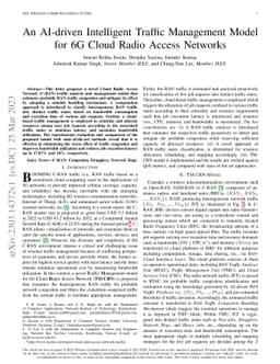 An AI-driven intelligent traffic management model for 6G cloud radio
  access networks
