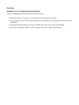 Spatially-Aware Car-Sharing Demand Prediction