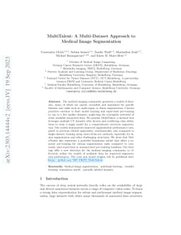 MultiTalent: A Multi-Dataset Approach to Medical Image Segmentation