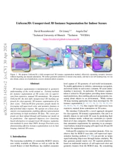 UnScene3D: Unsupervised 3D Instance Segmentation for Indoor Scenes