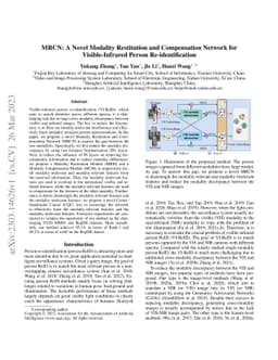 MRCN: A Novel Modality Restitution and Compensation Network for
  Visible-Infrared Person Re-identification