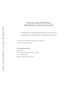 Achieving Counterfactual Fairness with Imperfect Structural Causal Model