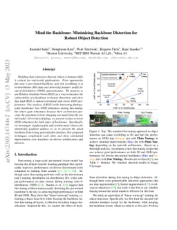 Mind the Backbone: Minimizing Backbone Distortion for Robust Object
  Detection