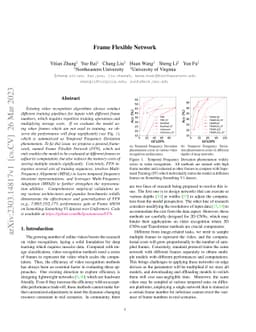 Frame Flexible Network