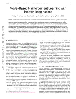 Model-Based Reinforcement Learning with Isolated Imaginations