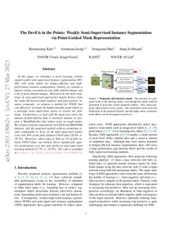 The Devil is in the Points: Weakly Semi-Supervised Instance Segmentation
  via Point-Guided Mask Representation