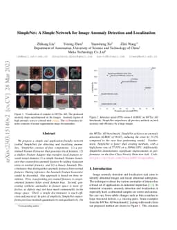 SimpleNet: A Simple Network for Image Anomaly Detection and Localization