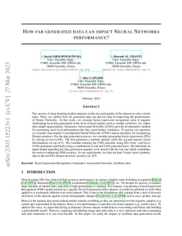 How far generated data can impact Neural Networks performance?