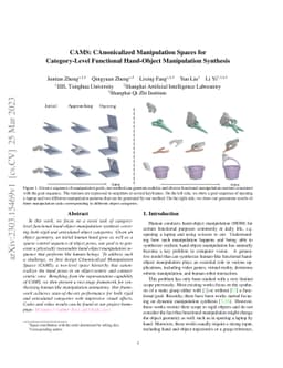 CAMS: CAnonicalized Manipulation Spaces for Category-Level Functional
  Hand-Object Manipulation Synthesis