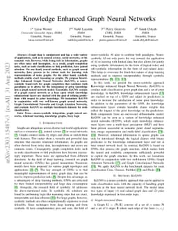 Knowledge Enhanced Graph Neural Networks for Graph Completion