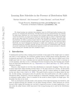 Learning Rate Schedules in the Presence of Distribution Shift