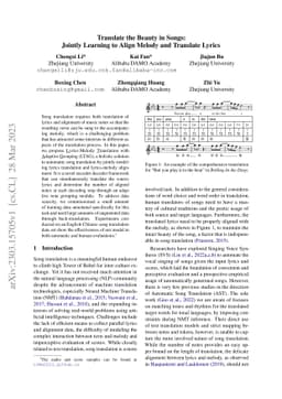Translate the Beauty in Songs: Jointly Learning to Align Melody and
  Translate Lyrics