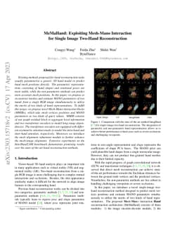 MeMaHand: Exploiting Mesh-Mano Interaction for Single Image Two-Hand
  Reconstruction