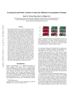 Learning Second-Order Attentive Context for Efficient Correspondence
  Pruning