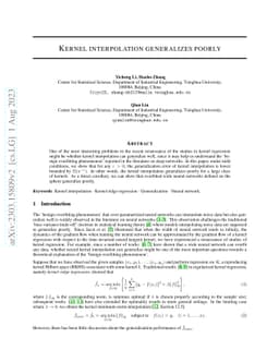 Kernel interpolation generalizes poorly