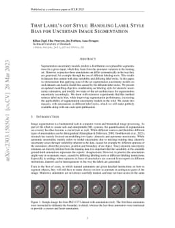 That Label's Got Style: Handling Label Style Bias for Uncertain Image
  Segmentation