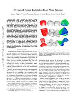 3D Spectral Domain Registration-Based Visual Servoing