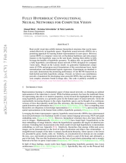 Fully Hyperbolic Convolutional Neural Networks for Computer Vision