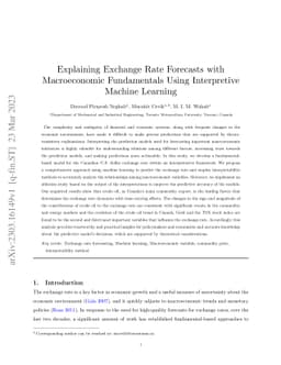 Explaining Exchange Rate Forecasts with Macroeconomic Fundamentals Using
  Interpretive Machine Learning