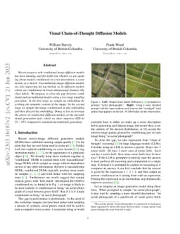 Visual Chain-of-Thought Diffusion Models