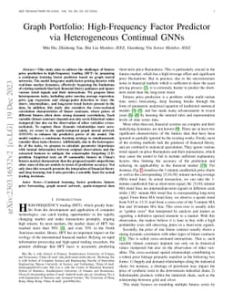 Futures Quantitative Investment with Heterogeneous Continual Graph
  Neural Network