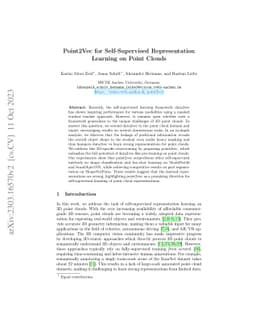 Point2Vec for Self-Supervised Representation Learning on Point Clouds