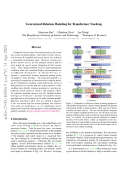Generalized Relation Modeling for Transformer Tracking